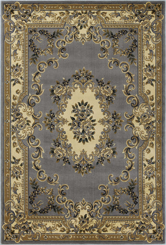 Image of 3 x 5 Polypropylene Slate Blue Area Rug