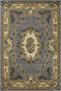 3 x 5 Polypropylene Slate Blue Area Rug