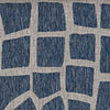 94" X 94" Blue or Grey Polypropylene Rug