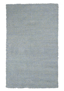 5 x 7 Polyester Blue Heather Area Rug