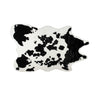 63" x 90" Sugarland Black And White, Faux Hide - Area Rug