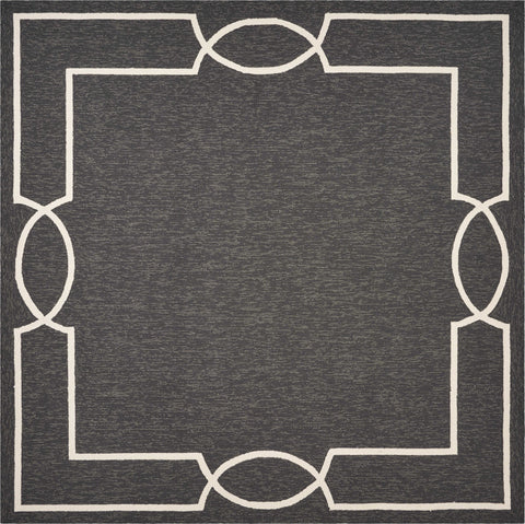 Image of 7 Ft Square UV treated Polypropylene Onyx Area Rug