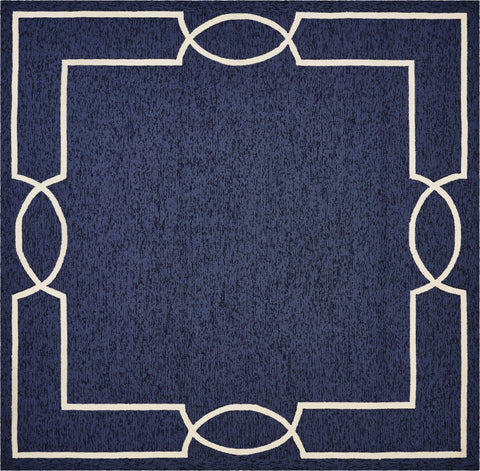 Image of 7 Ft Square UV treated Polypropylene Ocean Area Rug