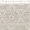 63" X 91" Ivory Beige Polyester Rug