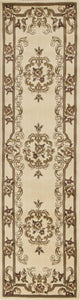 2 x 7 Runner Polypropylene Ivory Area Rug