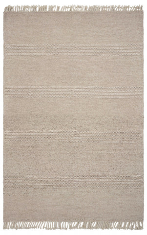 Image of 5 x 8 Wool Natural Area Rug