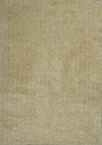 Image of 27" X 45" Polyester Yellow Heather Area Rug