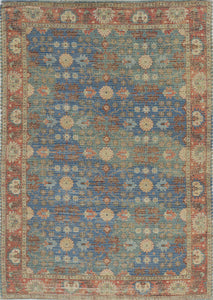 5 x 7 Jute Blue or Red Area Rug