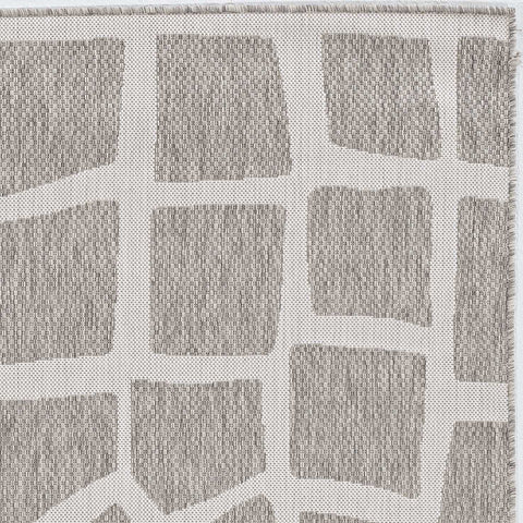 Image of 94" X 94" Ivory or Grey Polypropylene Rug