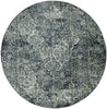 63" X 91" Grey Polyester or Viscose Rug