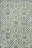 5 x 7 Polypropylene Ivory or Teal Area Rug