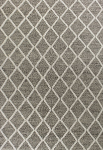 3 x 5 Wool Dark Grey Area Rug