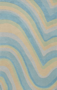 5 x 8 Wool Ocean Area Rug