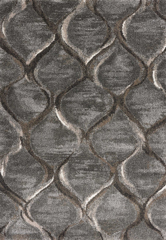 Image of 5 x 7 Ft Polypropylene Charcoal Area Rug