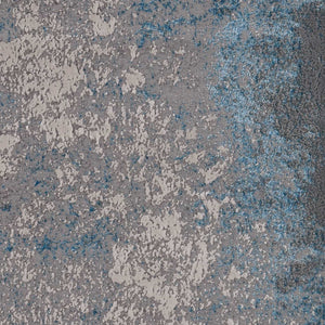 79" X 114" Silver or Blue Polypropelene or Polyester Rug