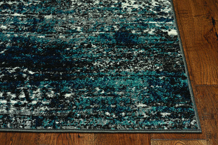 94" X 130" Grey or Blue Polypropelene Rug