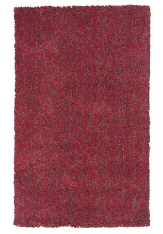 Image of 5 x 7 Polyester Red Heather Area Rug