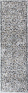 2 x 7 Runner Viscose Silver or Blue Area Rug