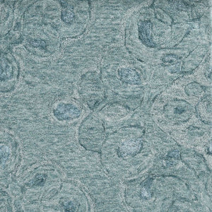 60" X 84" Seafoam Wool or Viscose Rug