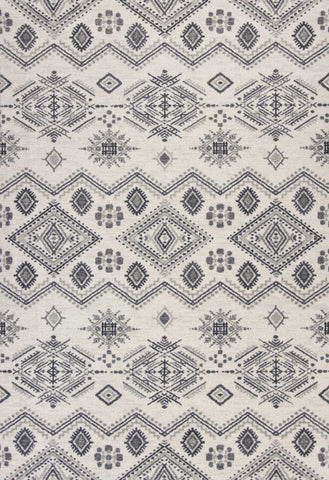 Image of 6 x 9 Polypropylene Ivory or Grey Area Rug