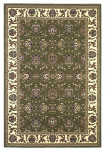 5 x 7 Polypropylene Green or Ivory Area Rug