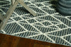 60" X 90" Grey Polypropylene Rug