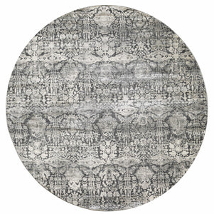 39" X 59" Grey Polyester or Viscose Rug