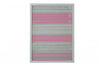 11" x 2" x 32" White And Pink, Fabric And Glass - Shadow Box