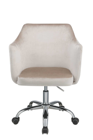 Image of 25" X 23" X 37" Champagne Velvet Office Chair