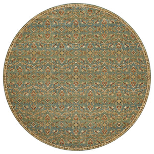 39" X 59" Turquoise Polypropylene Rug