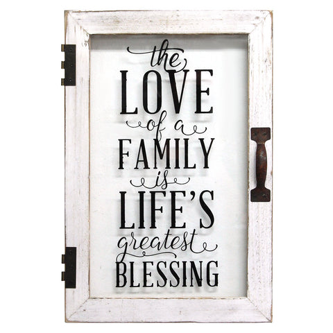 Image of "Life's Blessings'" Metal Wood Wall Decor