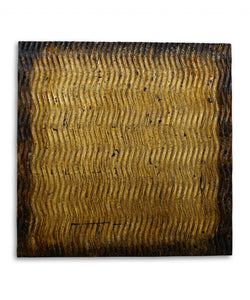 1" x 36" x 36" Bronze, Metallic, Ridge - Wall Art