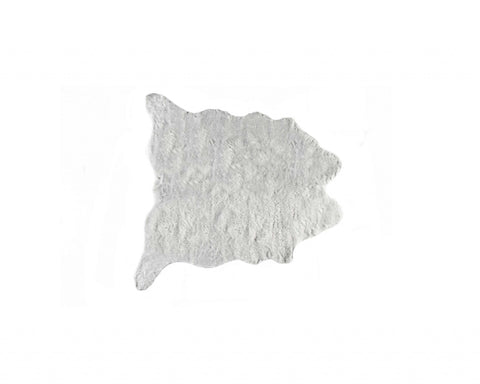 Image of 0.8" x 60" x 51" Acrylic Plush, Polyester Grey Rug