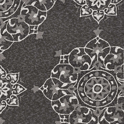 Image of 39" X 63" Charcoal Polypropelene Rug