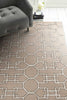 60" X 84" Mocha Wool or Viscose Rug