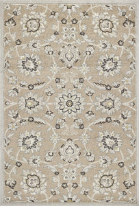 7 x 10 UV treated Polypropylene Beige or Grey Area Rug