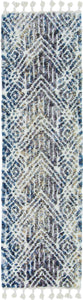 63" X 91" Grey or Ivory Polyester Rug