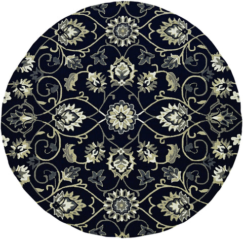 Image of 60" X 90" Navy Polypropelene Rug