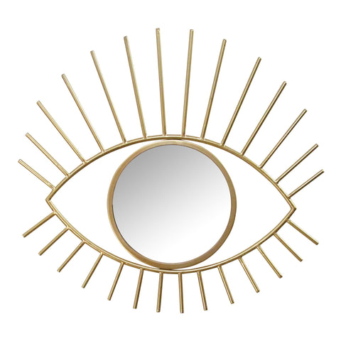 Image of Gold Metal Eye Wall Mirror