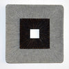 1" x 19" x 19" Brown &amp;amp; Gray, Enclave Square, Ribbed - Wall Art