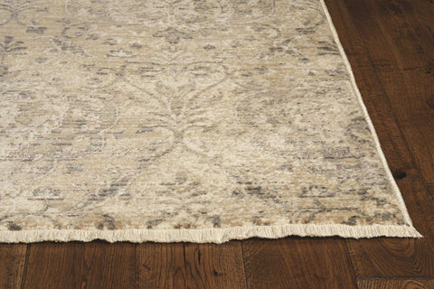 Image of 24" X 96" Sand or Grey Polypropylene Rug