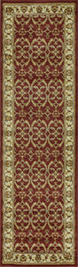 94" X 118" Red or Ivory Polypropylene Rug