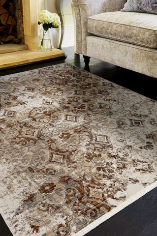 Image of 63" X 91" Sand Polypropylene Rug