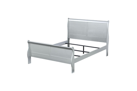 Image of 62" X 90" X 47" Platinum Wood Queen Bed