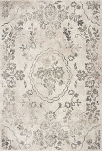 5 x 7 Polypropylene Grey Area Rug