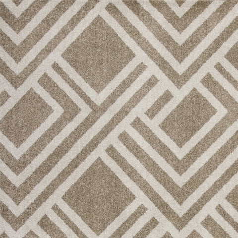 Image of 91" X 130" Beige Polypropelene Rug