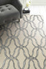 60" X 84" Silver Wool or Viscose Rug