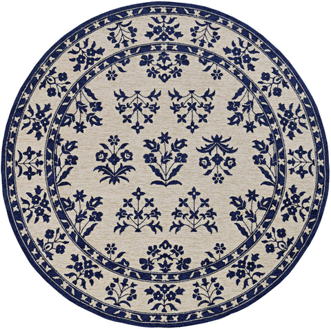 Image of 60" X 90" Sand or Blue Polypropelene Rug