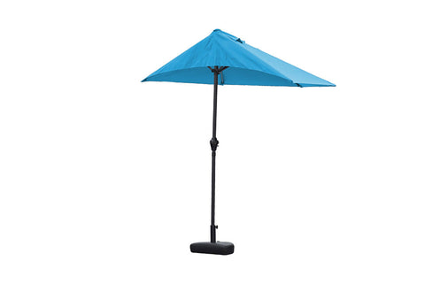 Image of 110" X 10" Blue iron Side Wall Umbrella