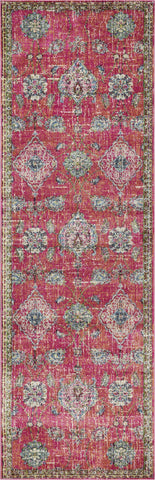 Image of 63" X 91" Pink Polypropylene Rug